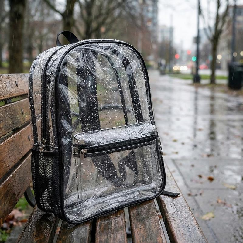 Transparent PVC Outdoor Sports - Canvas Backpack Casual ulasan dan harga