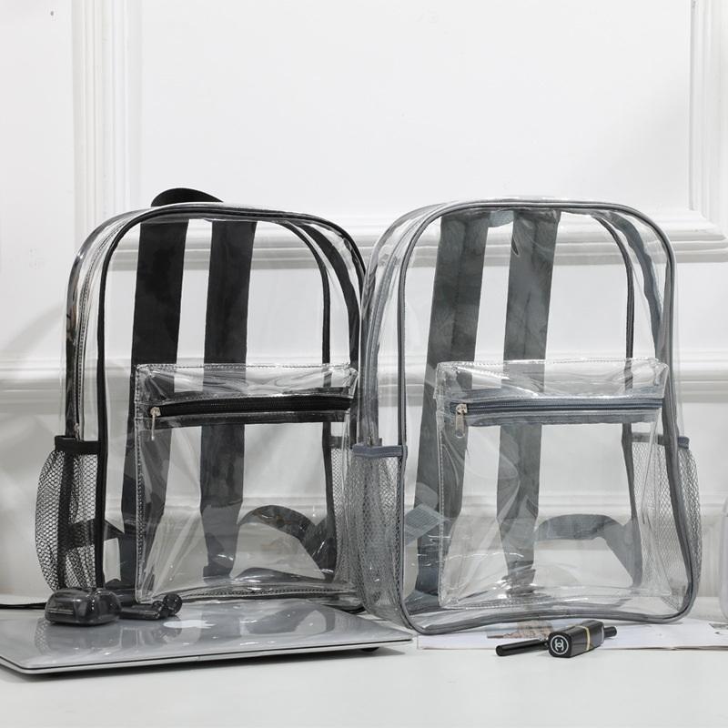 Transparent PVC Outdoor Sports - Canvas Backpack Casual ulasan dan harga