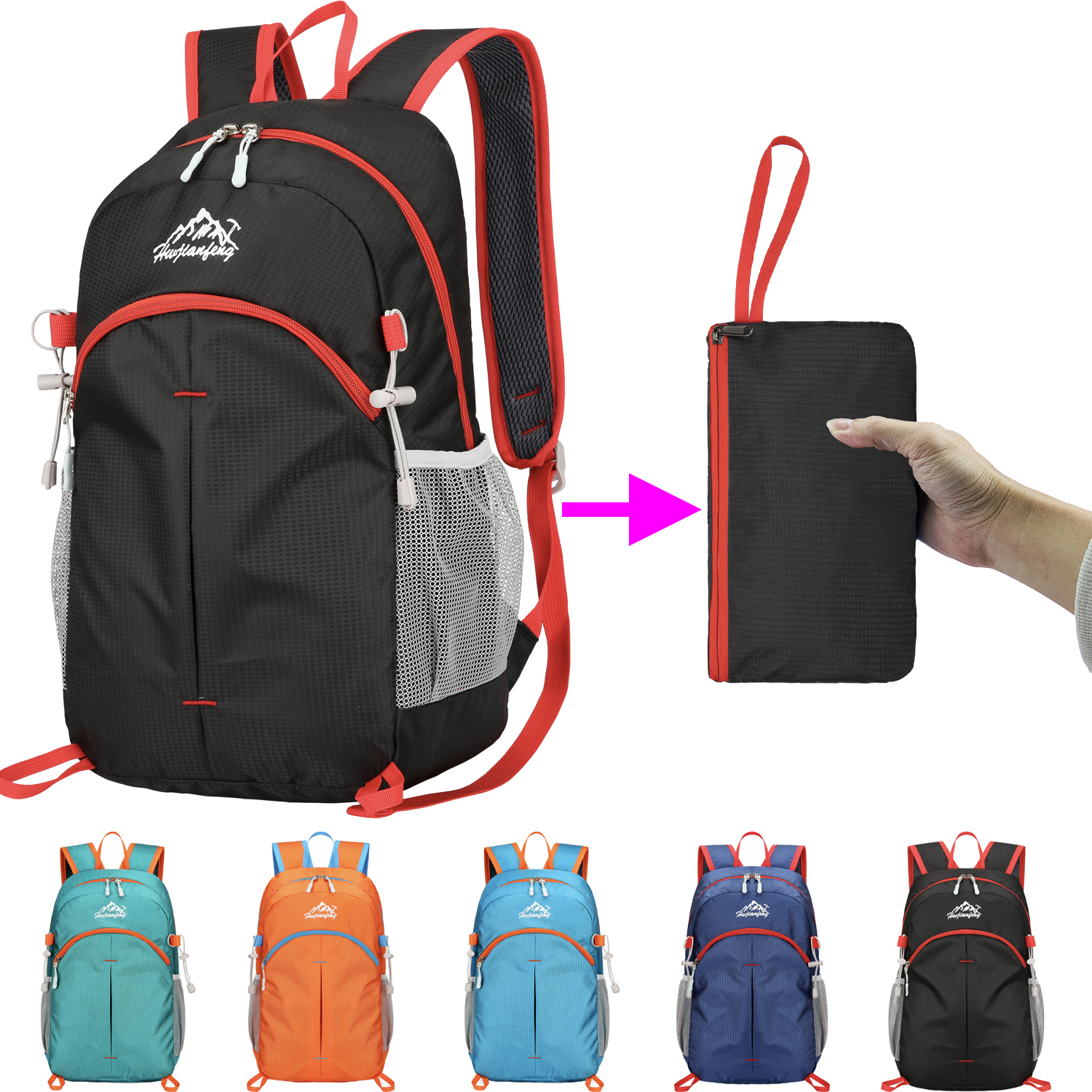 18L Portable Foldable Backpack - Foldable Backpack Small ulasan dan harga