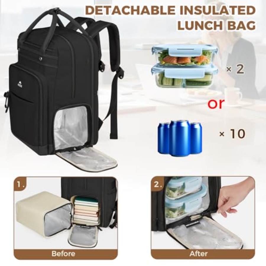 Teacher Backpack with Lunch Co - Laptop Backpack 15.6 ulasan dan harga
