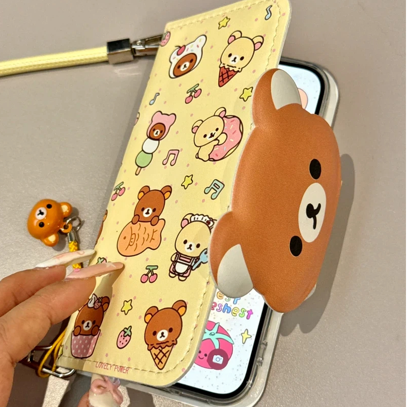 Rilakkuma Cute Cartoon Flip Le - Mini Backpack Purse ulasan dan harga