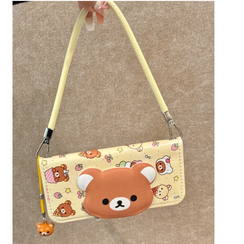 Rilakkuma Cute Cartoon Flip Le - Mini Backpack Purse ulasan dan harga