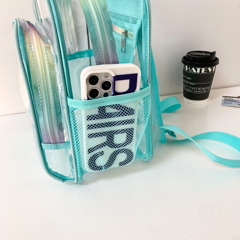 PVC Transparent Zipper Large C - Fashion Backpack Women ulasan dan harga