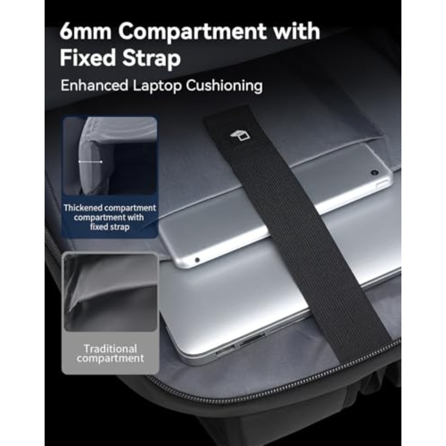 17.3'' Laptop Backpack for Men - Travel Backpack Anti Theft ulasan dan harga