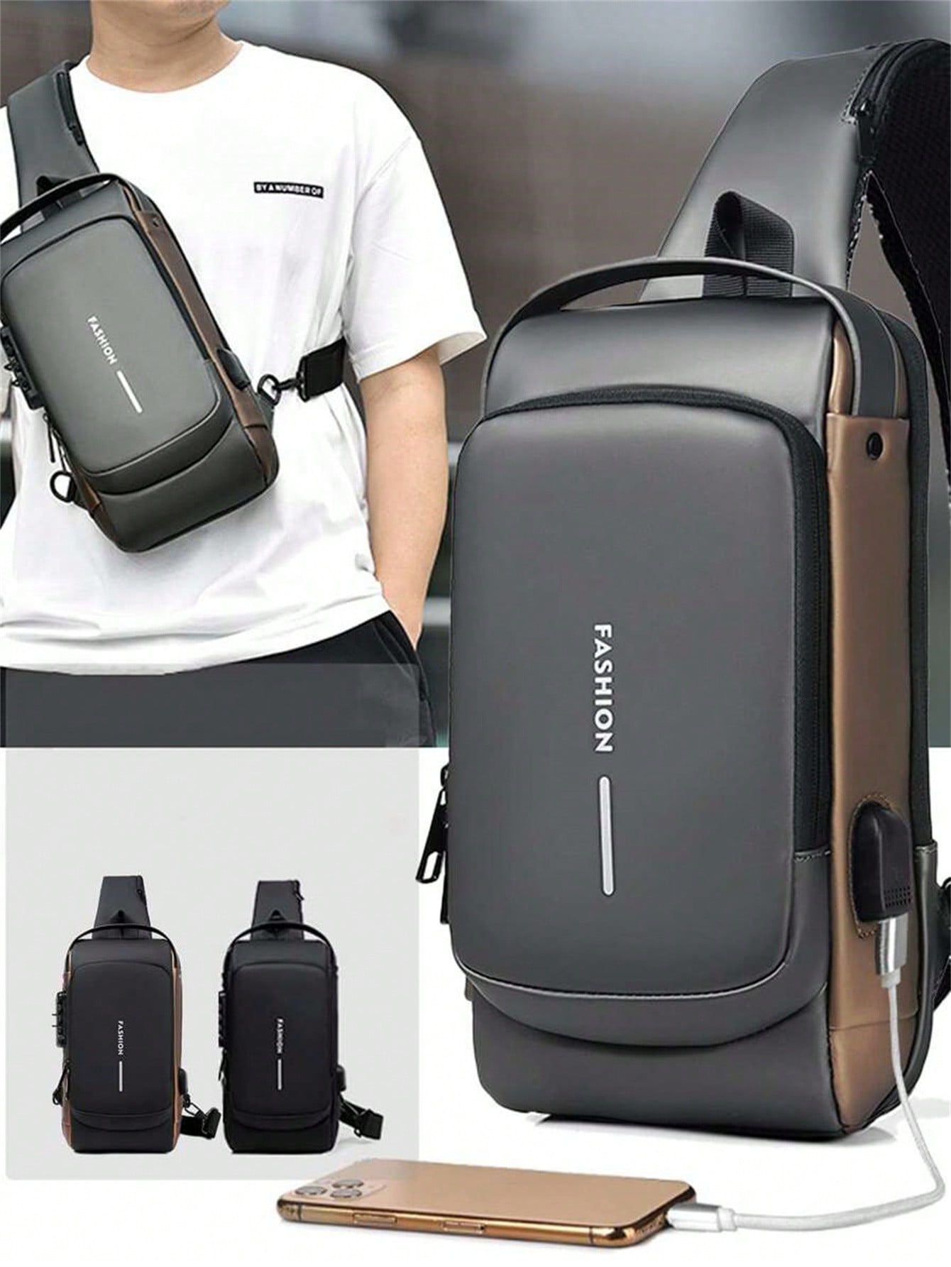 Men's Bags Shoulder Messenger  - Sling Backpack Shoulder ulasan dan harga