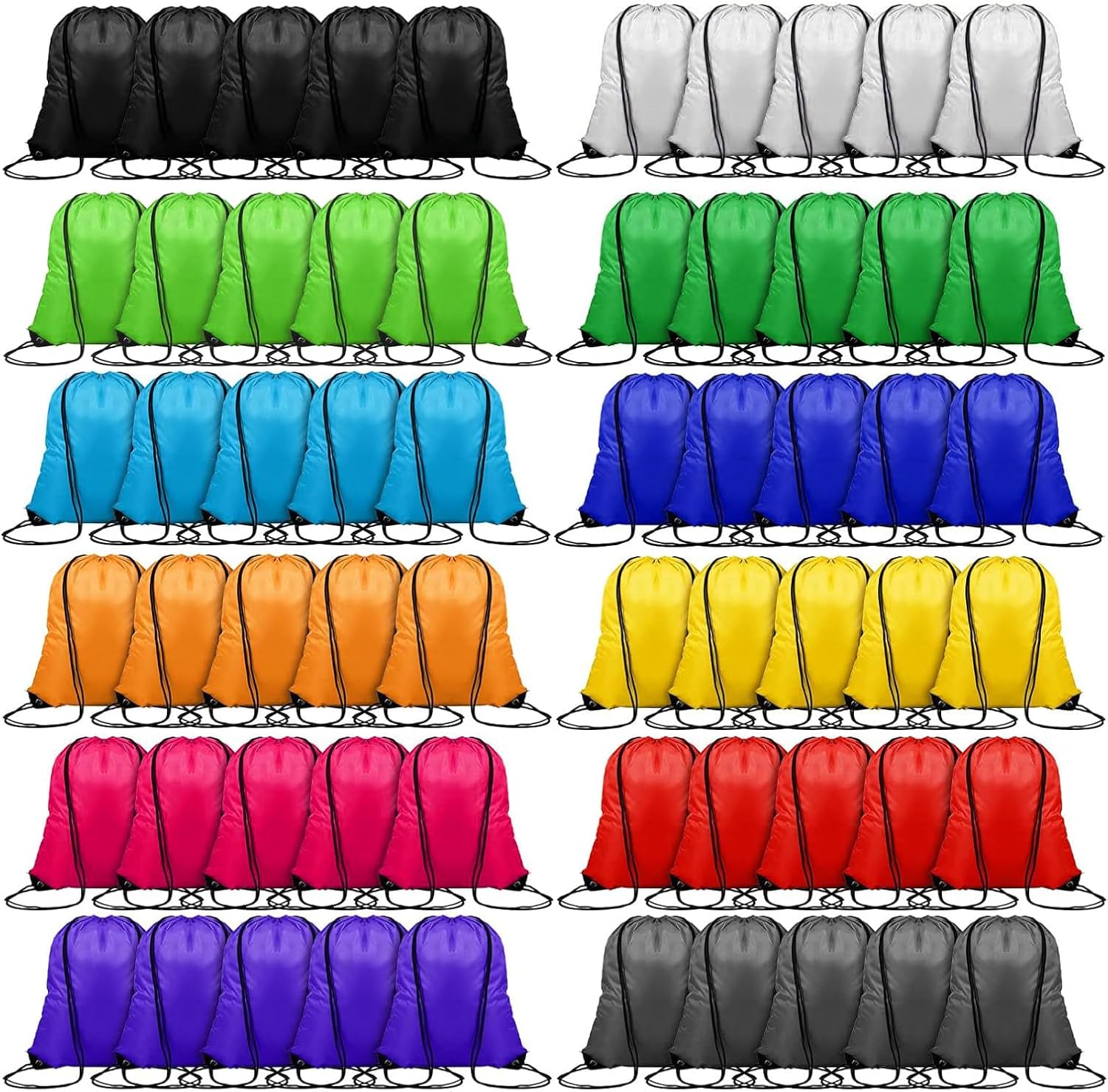 120PCS Drawstring Backpack Bul - Drawstring Gym Bag ulasan dan harga