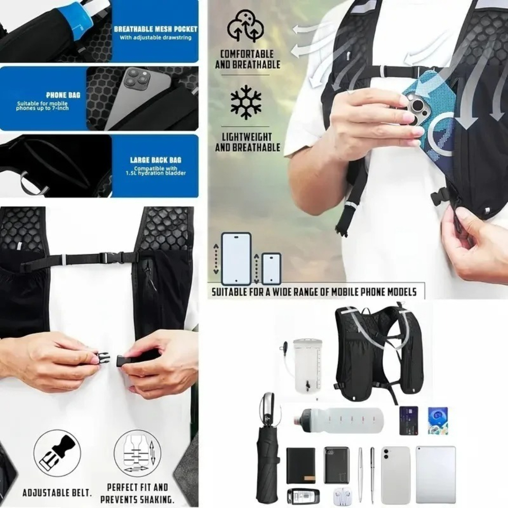 Men Women Sports Hydration Pac - Hiking Backpack Waterproof ulasan dan harga