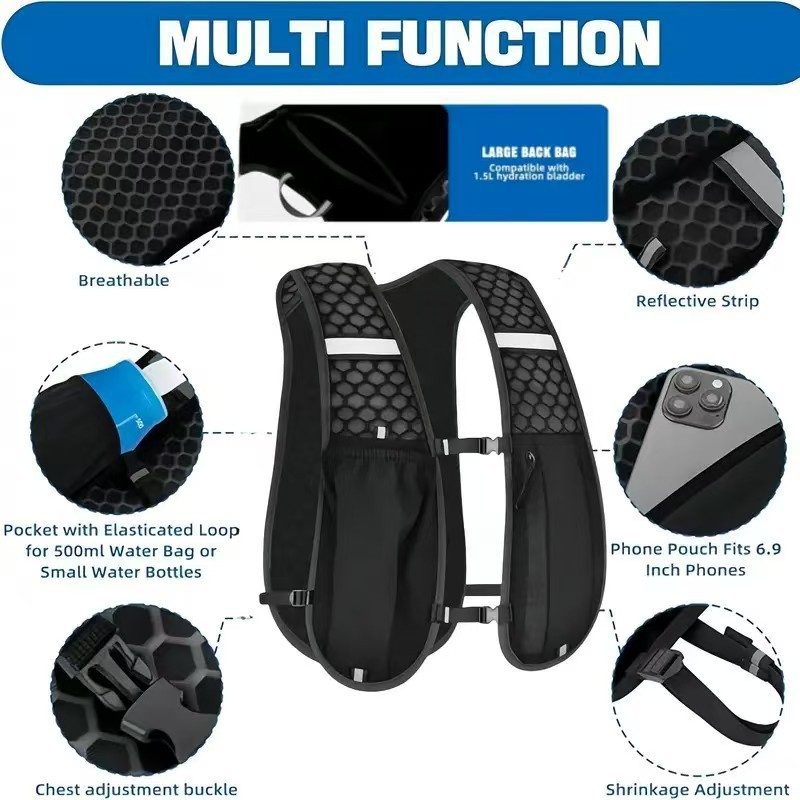 Men Women Sports Hydration Pac - Hiking Backpack Waterproof ulasan dan harga