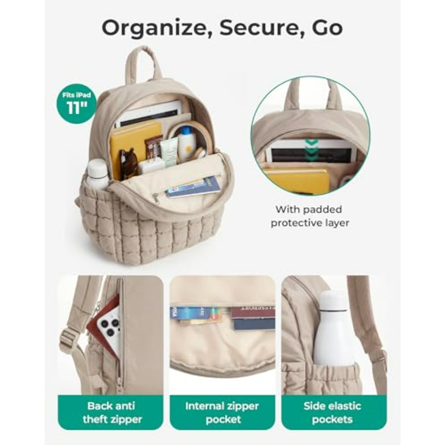 Mini Backpacks for Women, Puff - Mini Backpack Purse ulasan dan harga