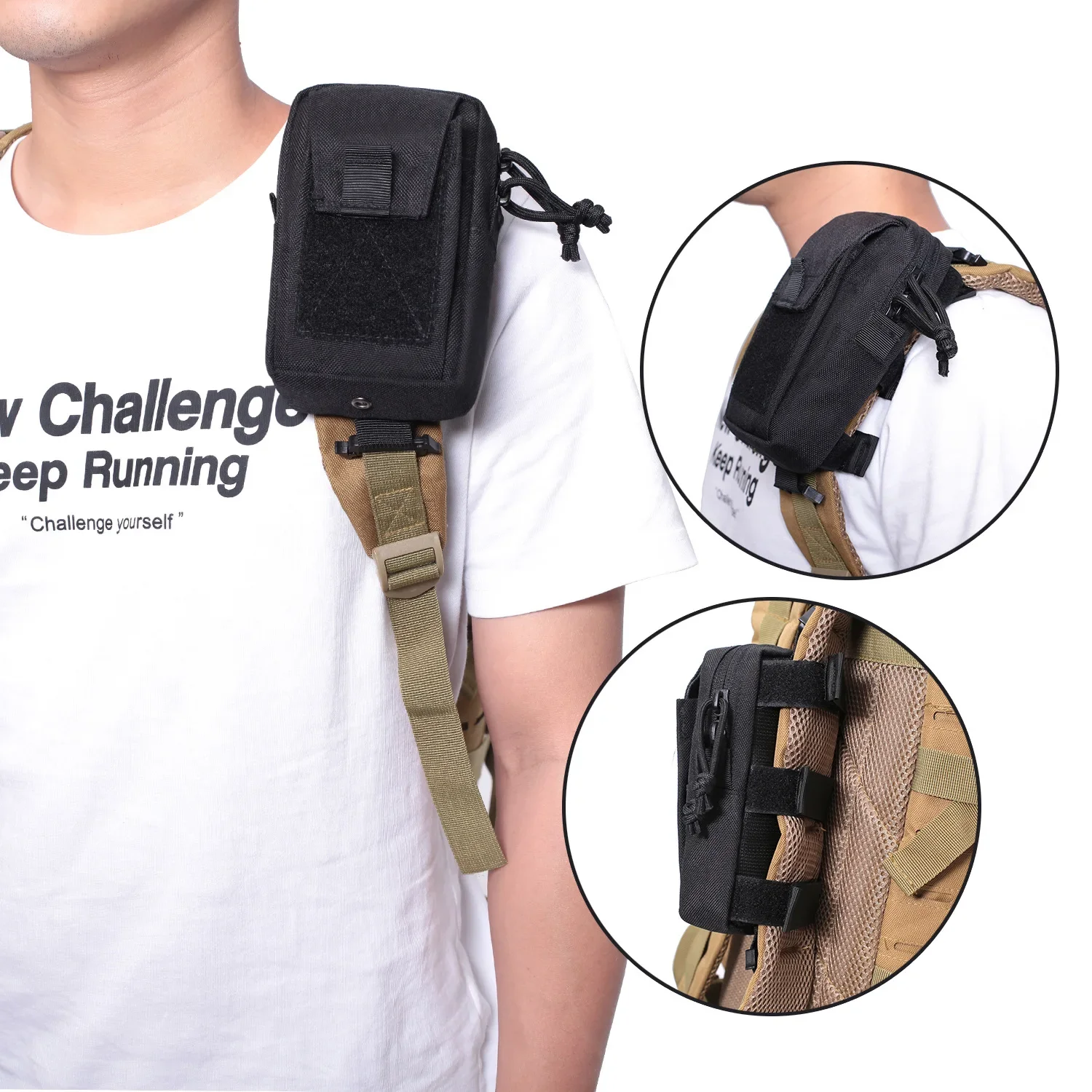Molle Backpack Strap Bag Phone - Backpack Insert Organizer ulasan dan harga