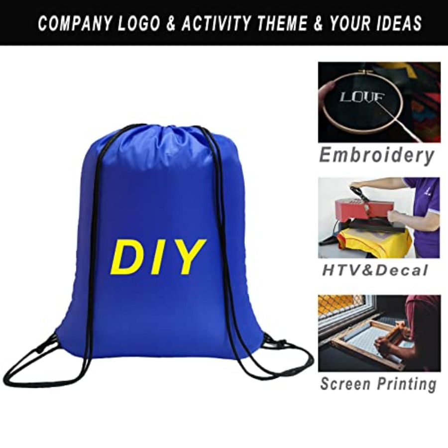 100 Pack Drawstring Bags Bulk, - Drawstring Gym Bag ulasan dan harga