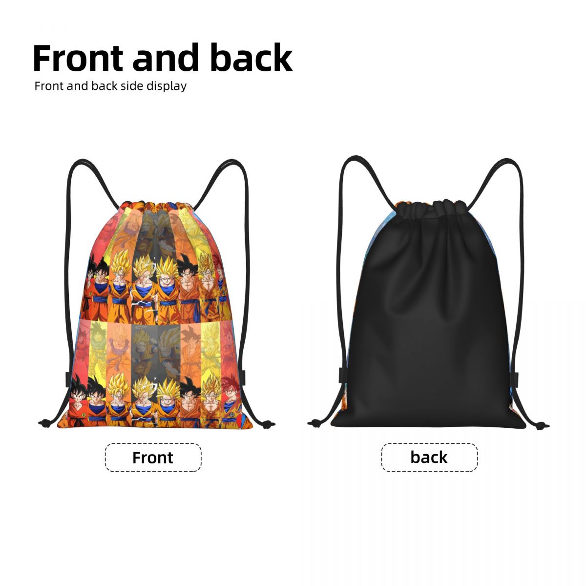 Custom DBZ G-Gokues Cartoon Dr - Drawstring Gym Bag ulasan dan harga