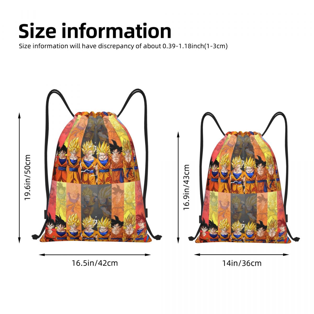 Custom DBZ G-Gokues Cartoon Dr - Drawstring Gym Bag ulasan dan harga