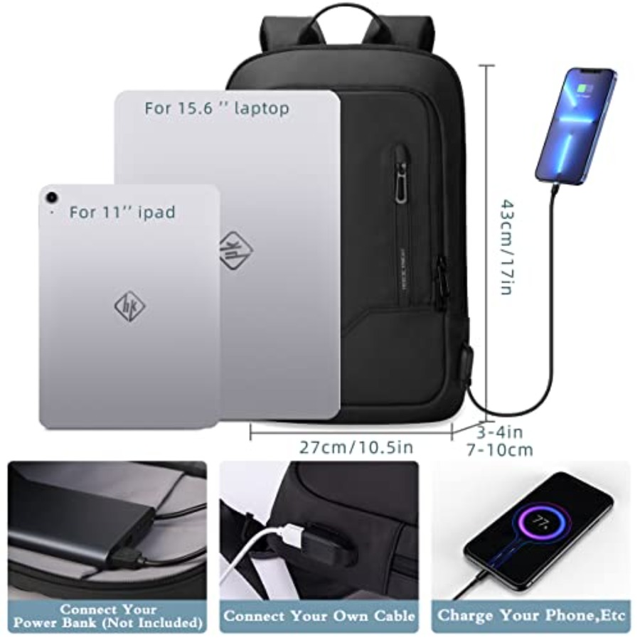 Backpack for Men Business Slim - Travel Backpack Anti Theft ulasan dan harga