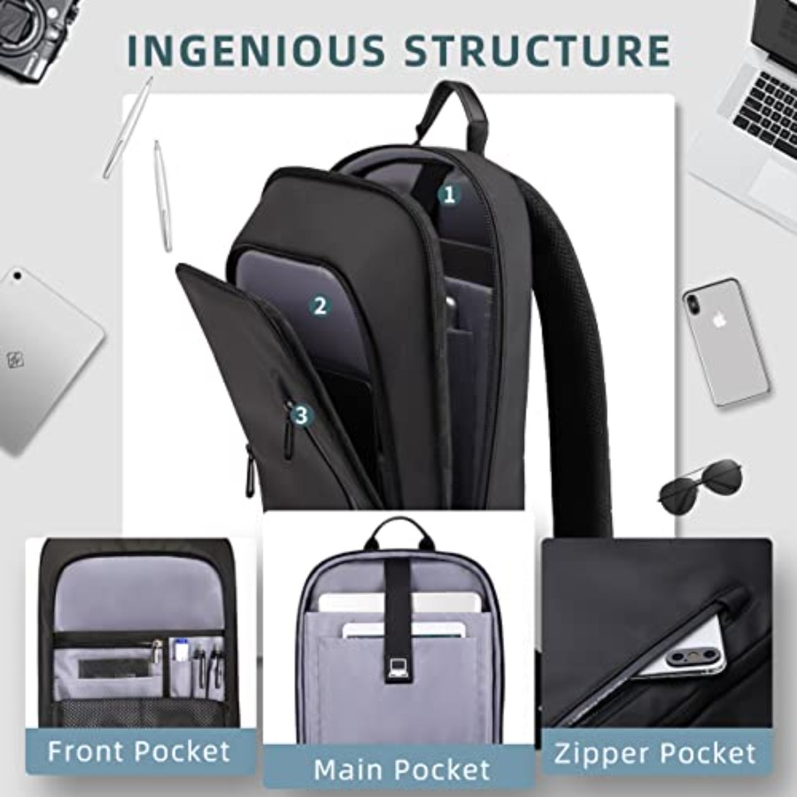 Backpack for Men Business Slim - Travel Backpack Anti Theft ulasan dan harga