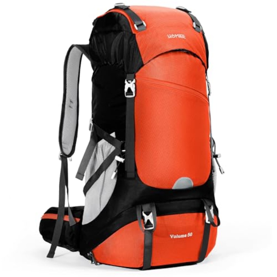 50L Hiking Backpack Travel Bag - Rain Cover Backpack ulasan dan harga