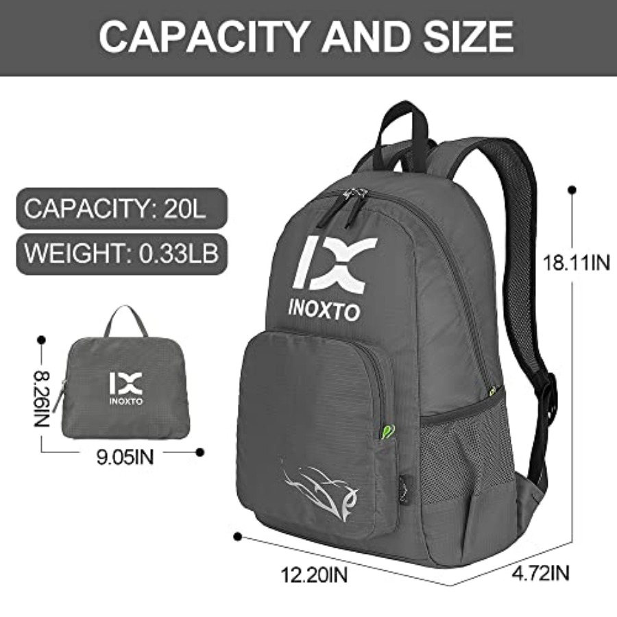 INOXTO 20L Lightweight Hiking  - Foldable Backpack Small ulasan dan harga
