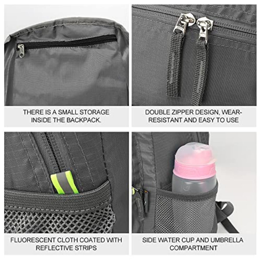 INOXTO 20L Lightweight Hiking  - Foldable Backpack Small ulasan dan harga