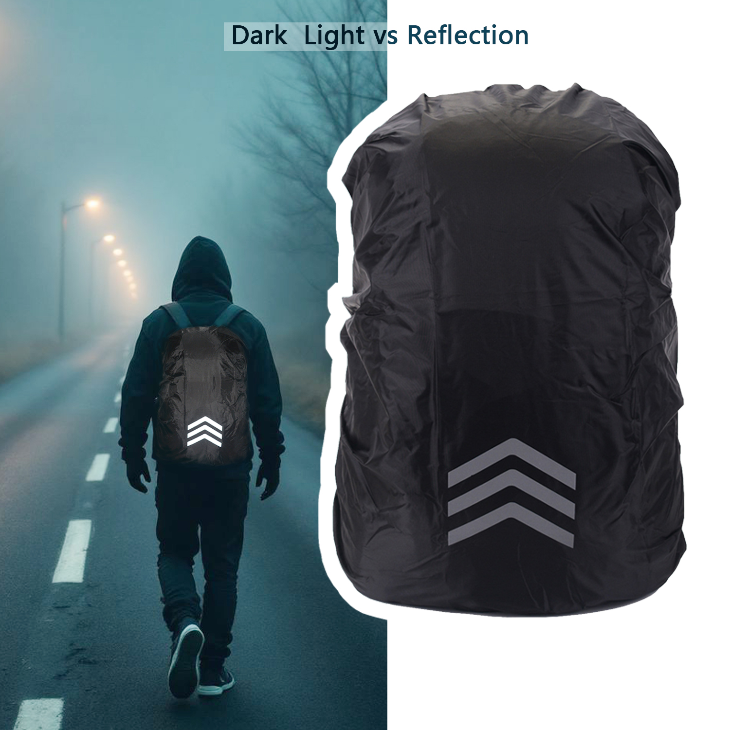 10-55L Waterproof Backpack Cas - Rain Cover Backpack ulasan dan harga