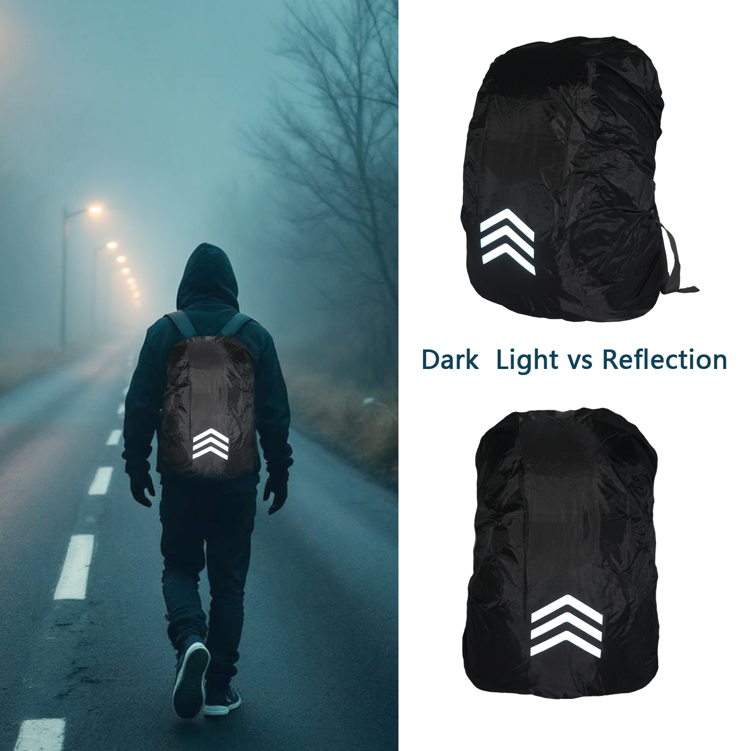 10-55L Waterproof Backpack Cas - Rain Cover Backpack ulasan dan harga
