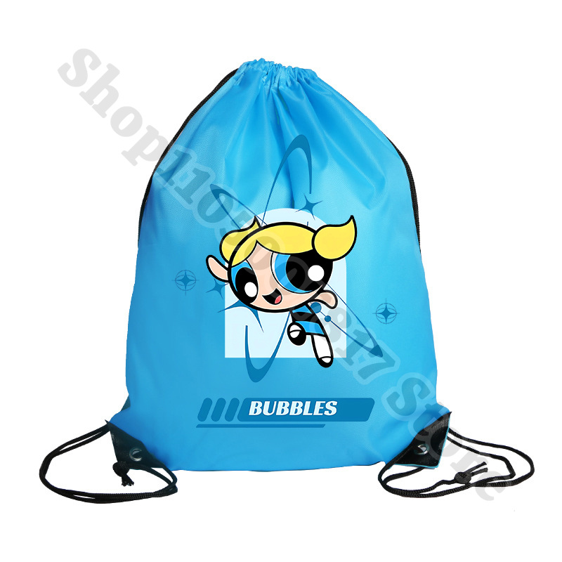 Kawaii The Powerpuffs Girls Ca - Drawstring Gym Bag ulasan dan harga