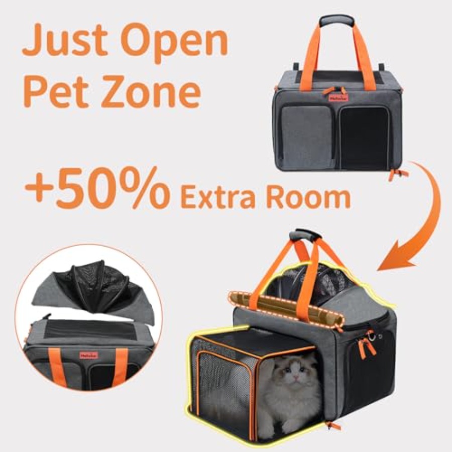Cat Pet Carrier Soft Sided Bag - Foldable Backpack Small ulasan dan harga