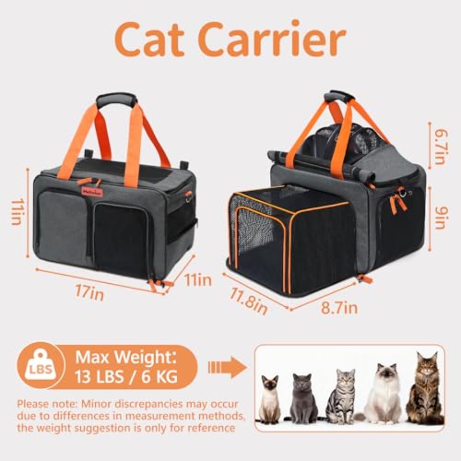 Cat Pet Carrier Soft Sided Bag - Foldable Backpack Small ulasan dan harga