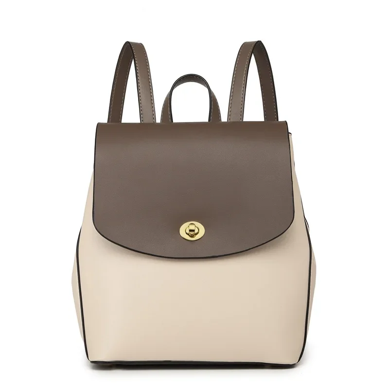 Women's Bags Large Capacity Le - Leather Backpack Vintage ulasan dan harga