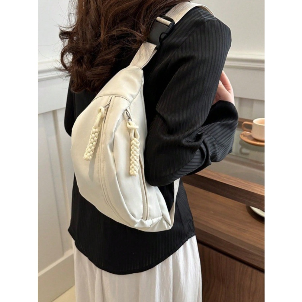 Large Capacity Nylon Chest Bag - Sling Backpack Shoulder ulasan dan harga