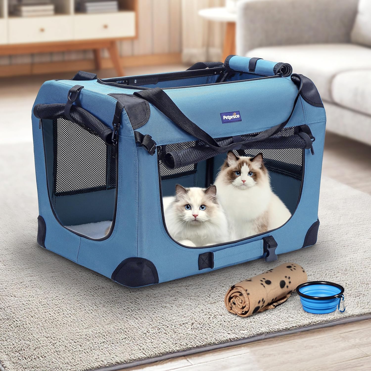 Portable Collapsible Dog Crate - Foldable Backpack Small ulasan dan harga