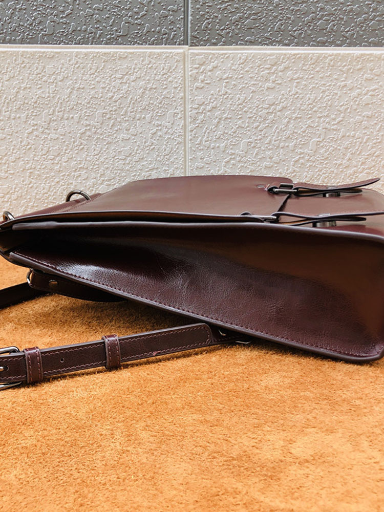 British Style Vintage Cow Spli - Leather Backpack Vintage ulasan dan harga
