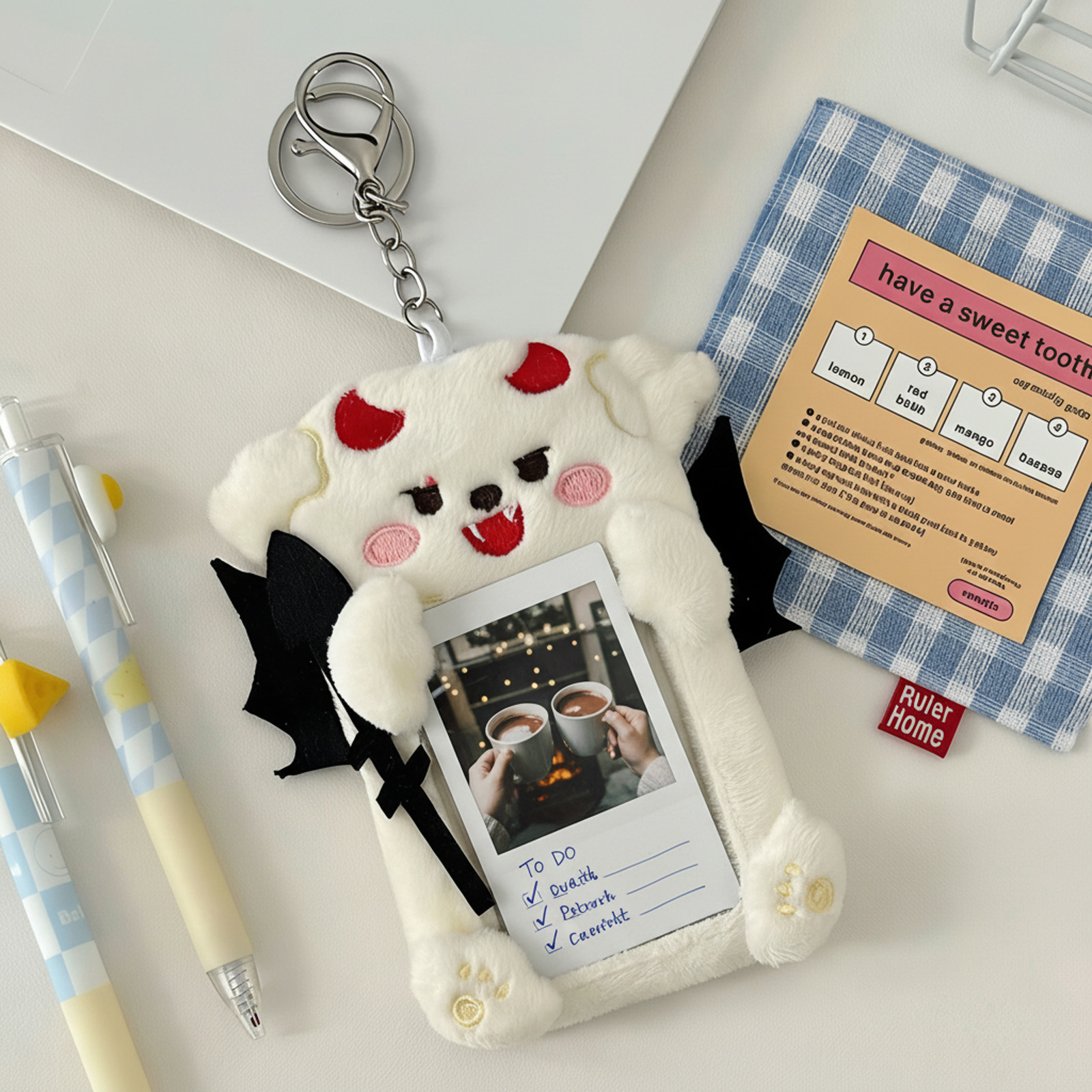 Plush Angel Devil Keychain Cut - Fashion Backpack Women ulasan dan harga