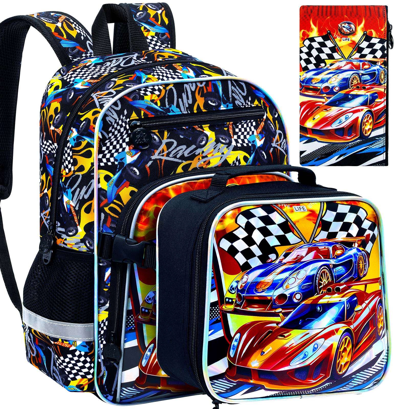 Bookbag for Kids Boys, 3PCS Ba - Hydration Pack Outdoor ulasan dan harga