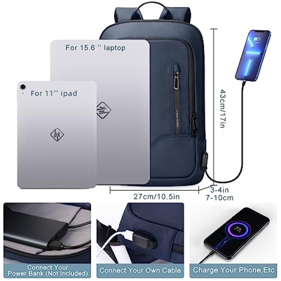 Backpack for Men Business Slim - Travel Backpack Anti Theft ulasan dan harga