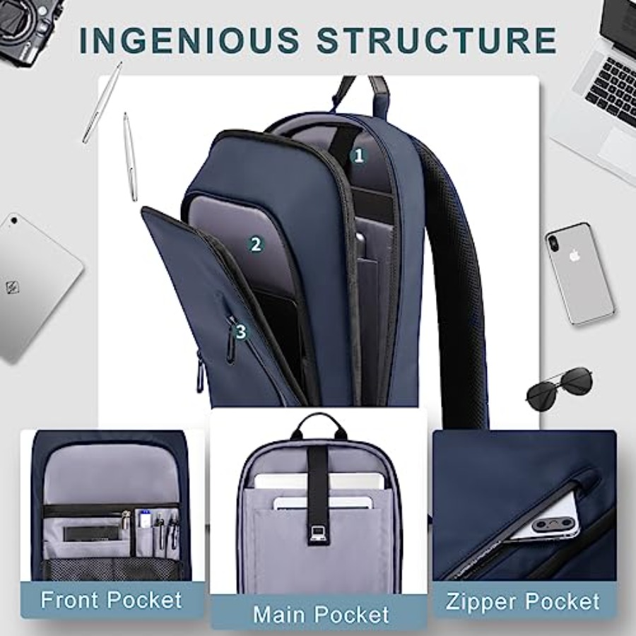 Backpack for Men Business Slim - Travel Backpack Anti Theft ulasan dan harga