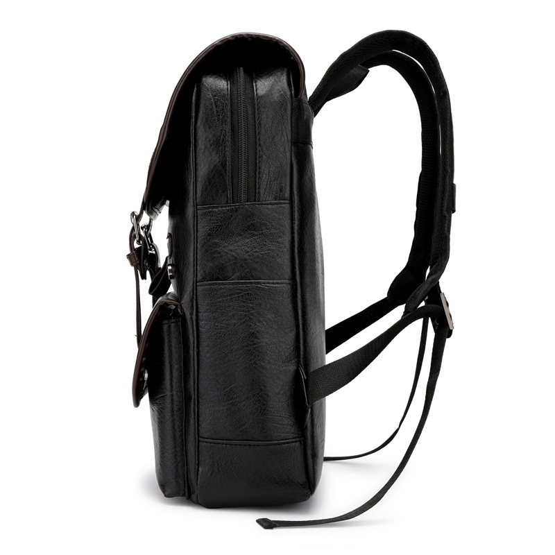 Vintage Leather Laptop Backpac - Business Backpack Brief ulasan dan harga