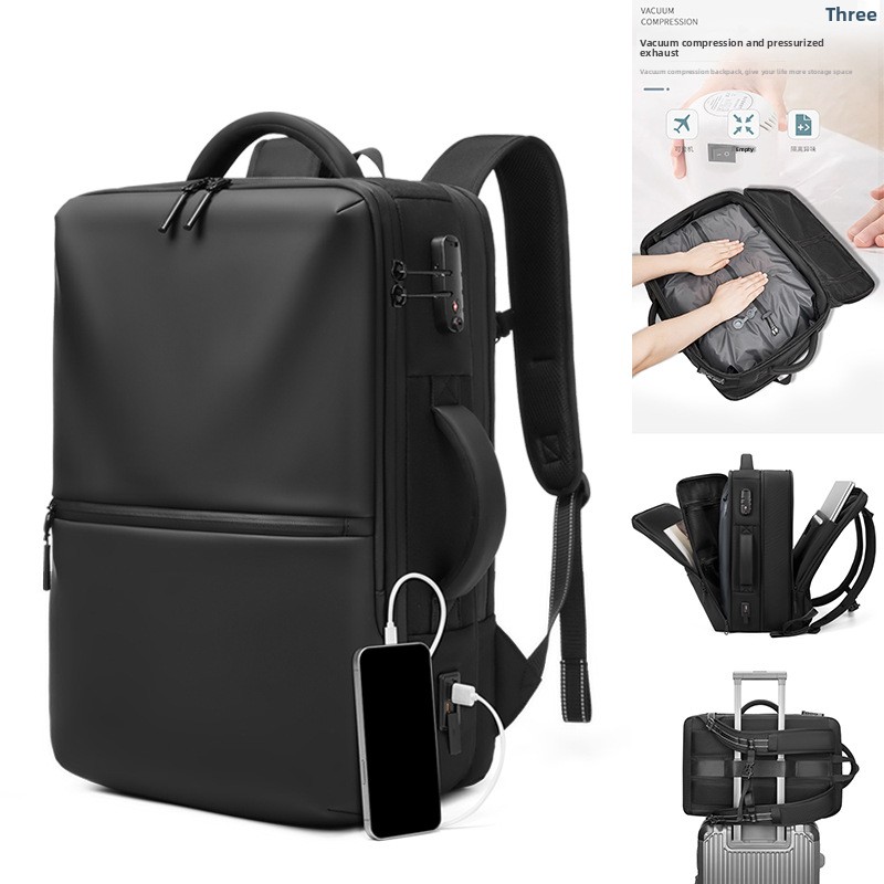 Waterproof Expandable Travel B - Business Backpack Brief ulasan dan harga