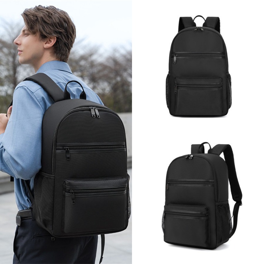 【New Arrival】Minimalist Black  - School Backpack Teen ulasan dan harga