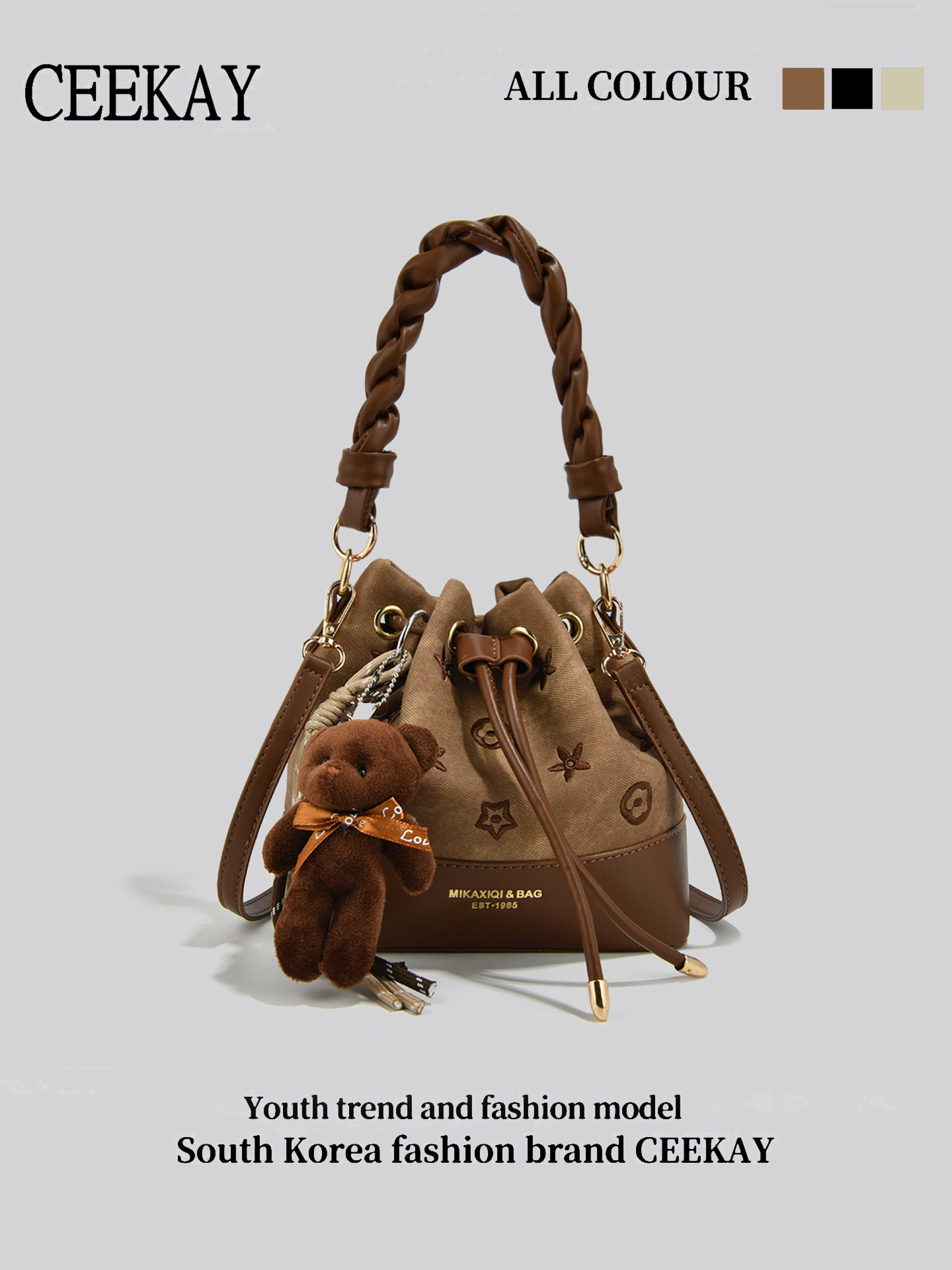 CEEKAY Vintage Drawstring Buck - Leather Backpack Vintage ulasan dan harga