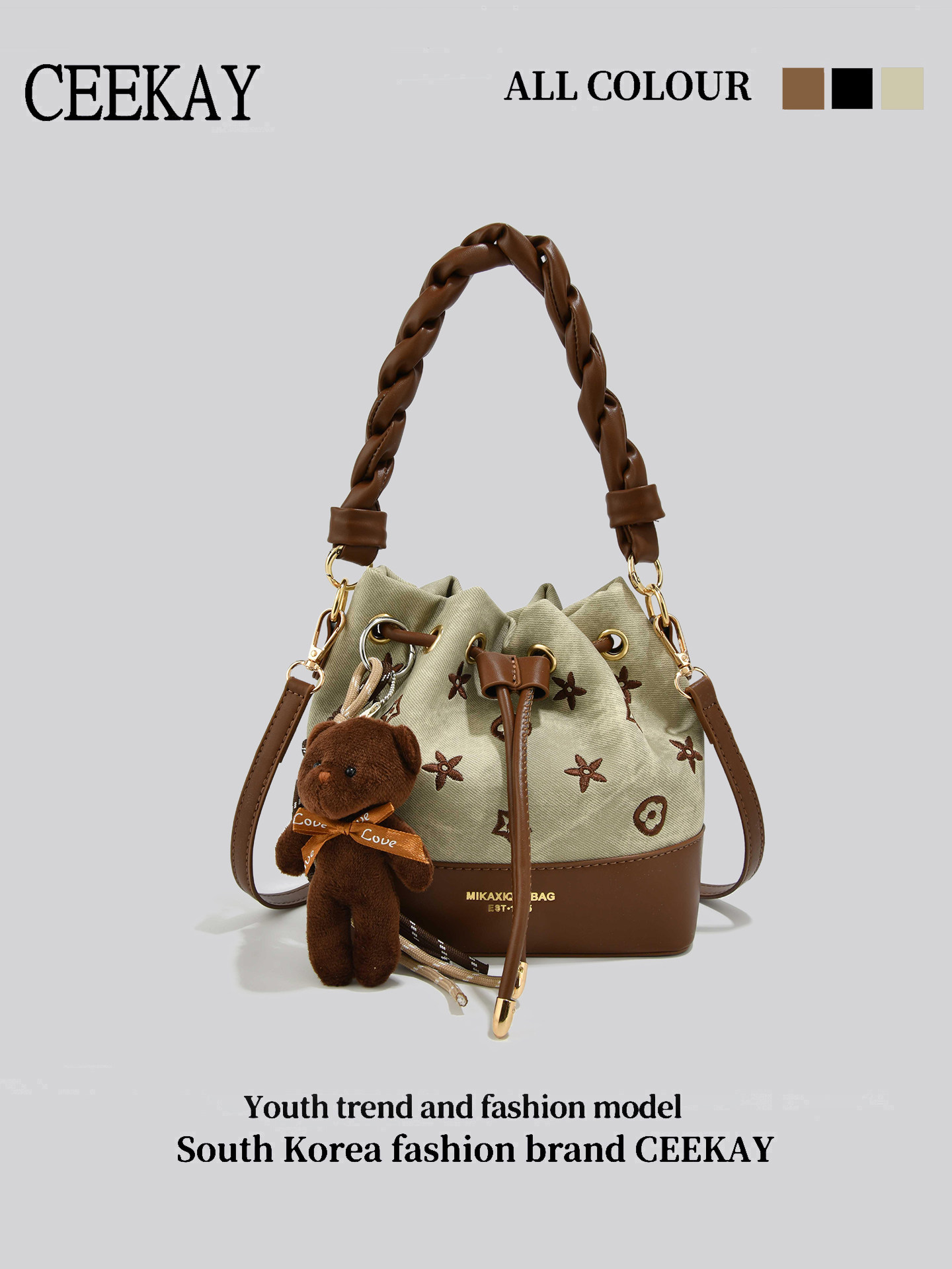 CEEKAY Vintage Drawstring Buck - Leather Backpack Vintage ulasan dan harga