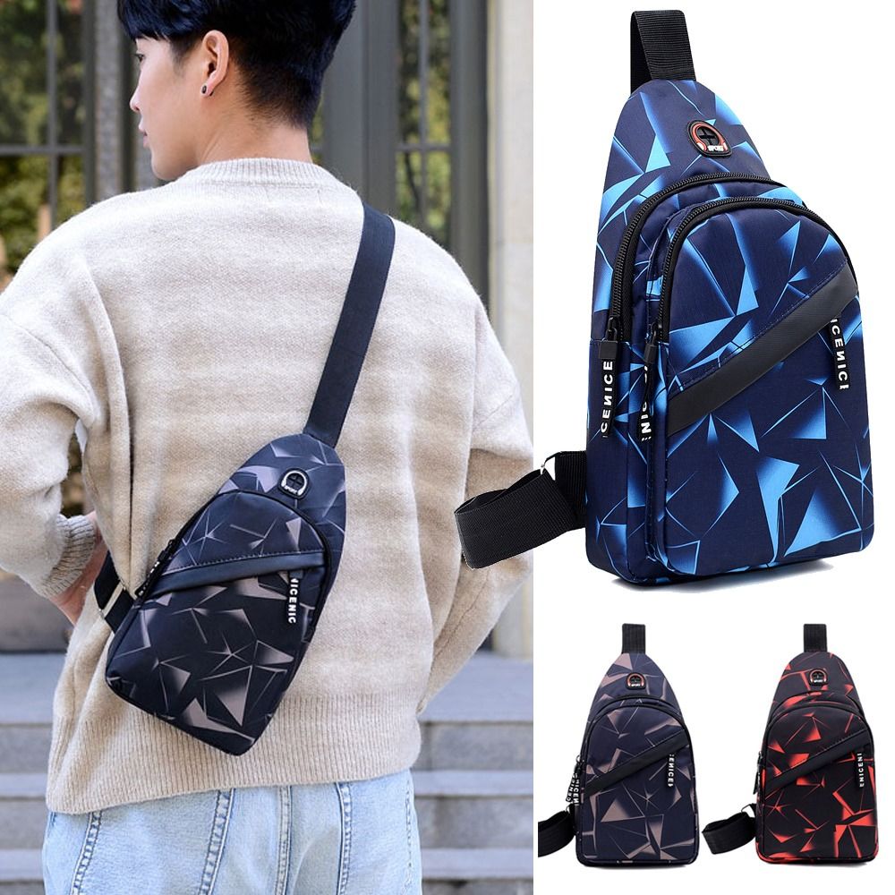 Fashion 2-Layer Chest bag Trav - Sling Backpack Shoulder ulasan dan harga