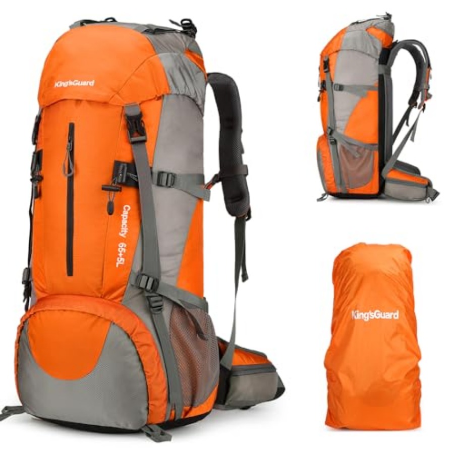 70L Hiking Backpack with Rain  - Rain Cover Backpack ulasan dan harga