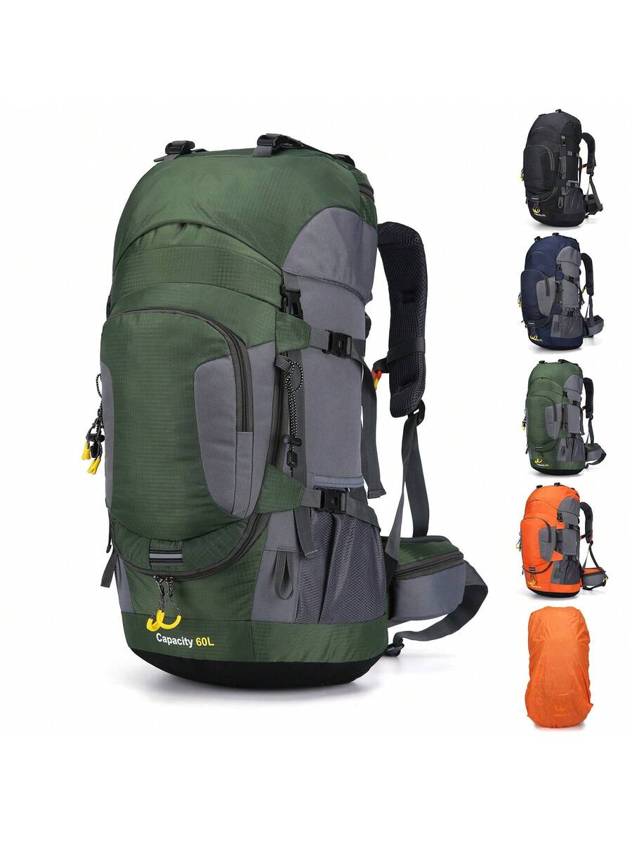 60L Waterproof Oxford Backpack - Hiking Backpack Waterproof ulasan dan harga