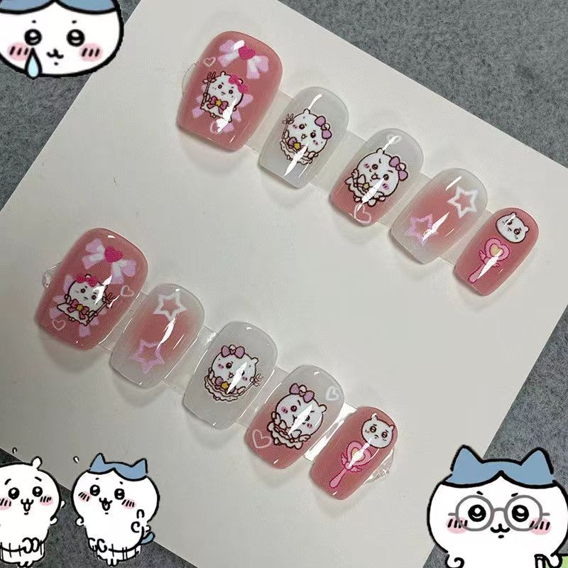 Nail Art yiji ハチワレ Hachiware う - Mini Backpack Purse ulasan dan harga