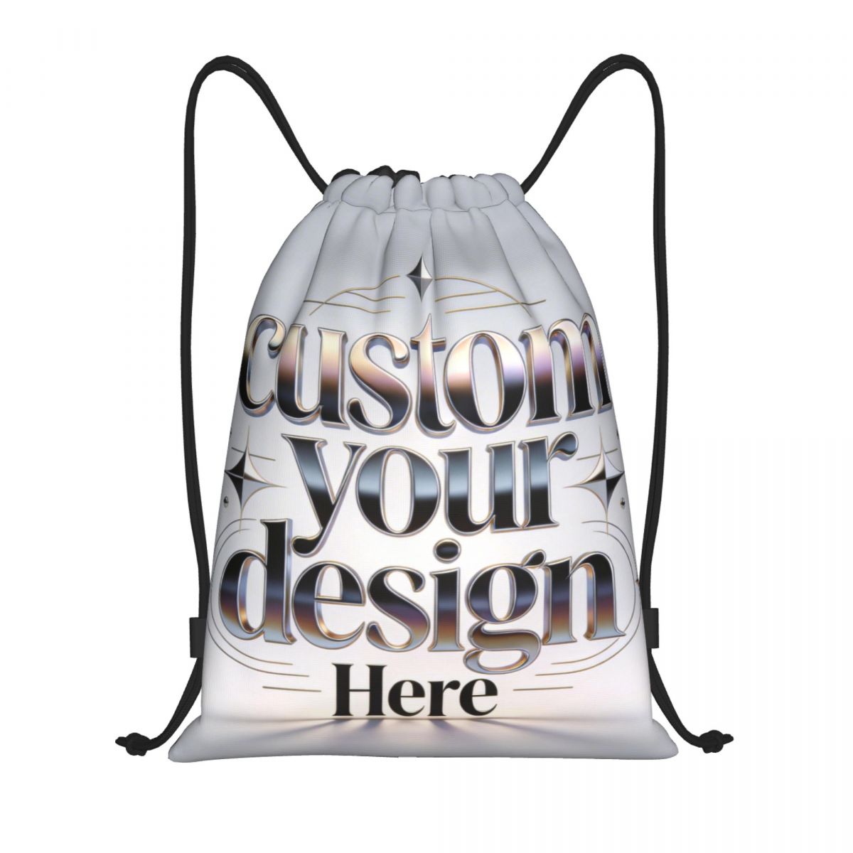 Custom Your Photo Logo Text Dr - Drawstring Gym Bag ulasan dan harga