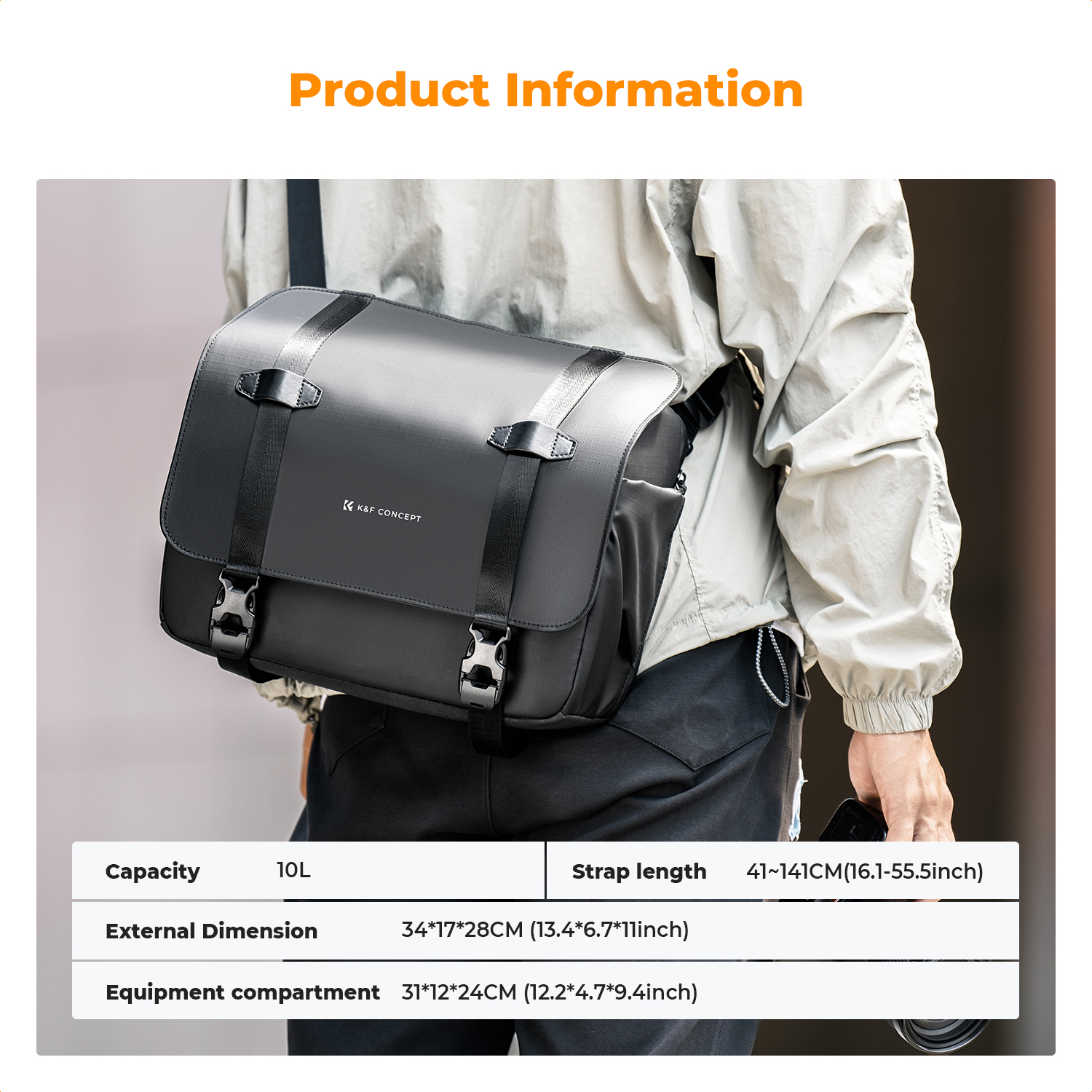 K&F CONCEPT 10L Camera Sling B - Sling Backpack Shoulder ulasan dan harga