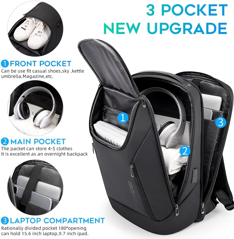Waterproof Business Backpack w - Laptop Backpack 15.6 ulasan dan harga