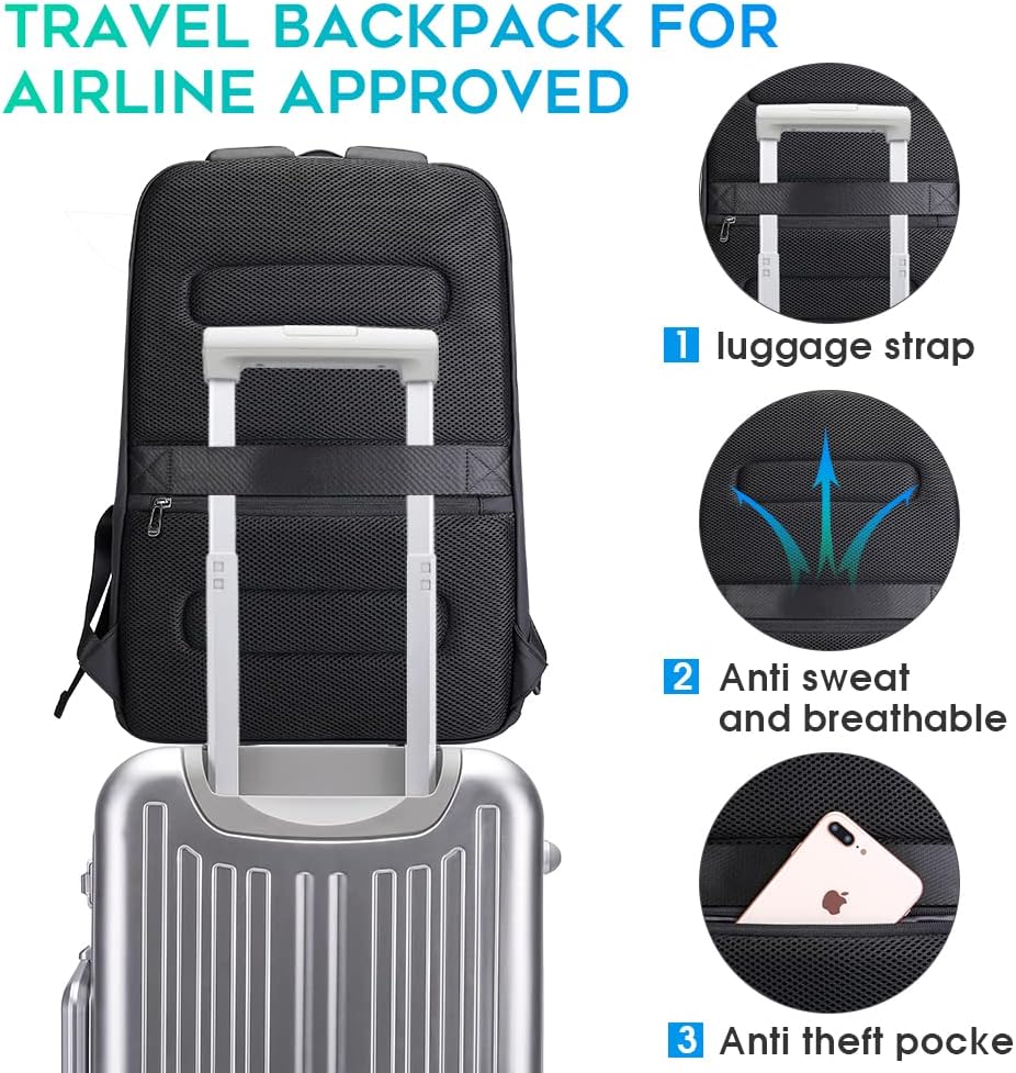 Waterproof Business Backpack w - Laptop Backpack 15.6 ulasan dan harga