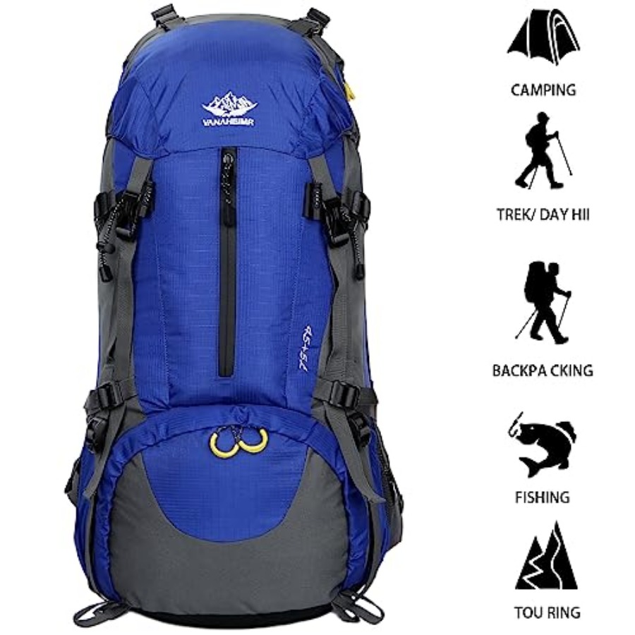 50L Hiking Backpack Men Campin - Rain Cover Backpack ulasan dan harga
