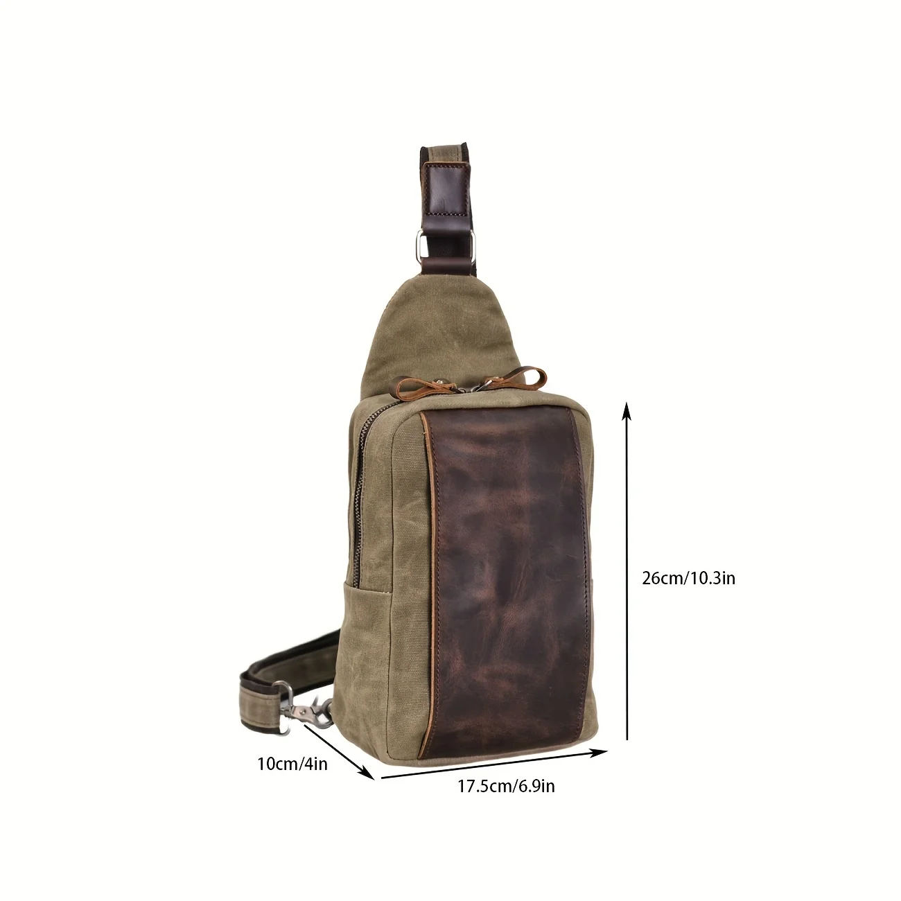 Casual Men's Vintage Waxed Can - Sling Backpack Shoulder ulasan dan harga